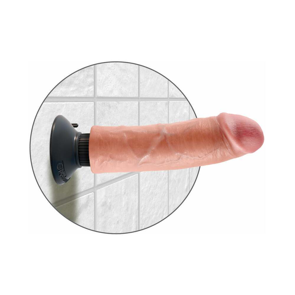 8 inch Dildo by Pipedream in Vanilla Ivory Beige shown for pegging Her or Him