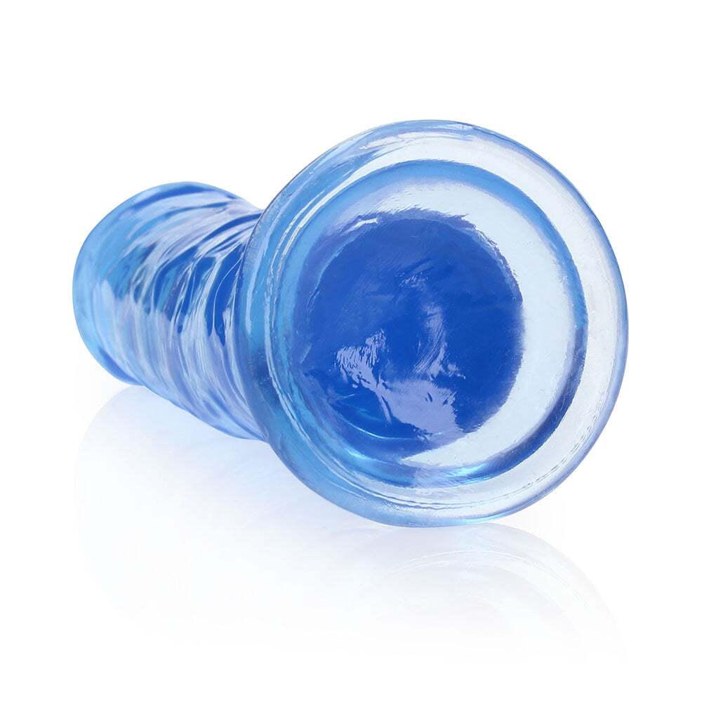 8 inch Dildo by Shots in Blue shown for pegging Her or Him