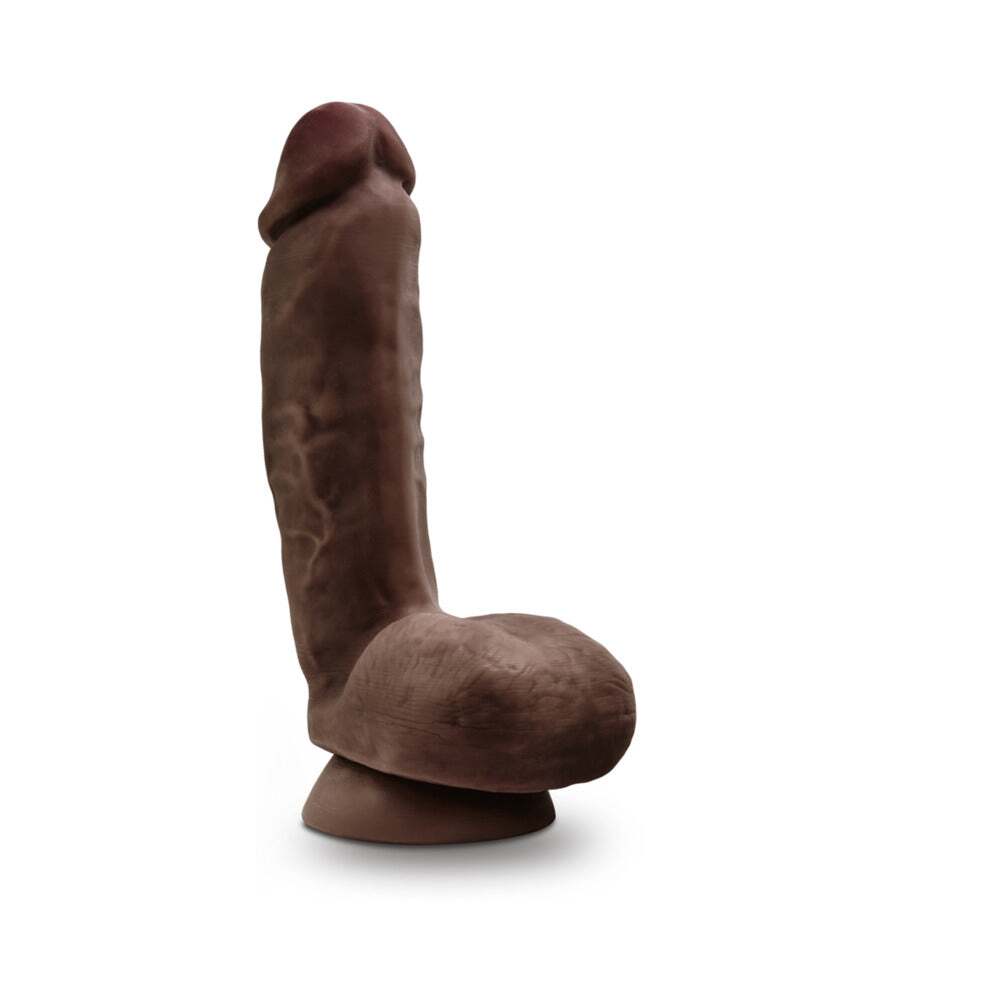 8.5 inch Dildo from Blush in Brown Chocolate Cocoa designed for anal sex with Her or Him