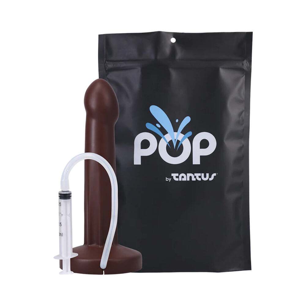 Dildo by Tantus in Brown Chocolate Cocoa shown for use by Her or Him