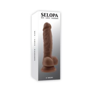 6 inch Dildo Selopa Brown Chocolate Cocoa Non Vibrating Dark