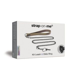 Dildo Lovely Planet Black Strap On Me Leash and Ring Kit