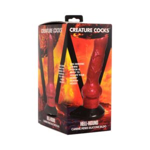 Dildo XR Brands Red Creature Cocks Hell Hound Canine Penis Silicone