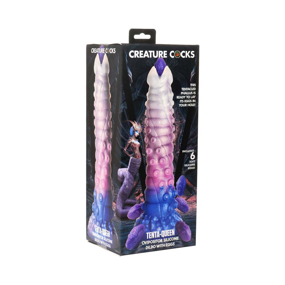 Dildo by XR Brands in Multi-Color shown for use by Her or Him