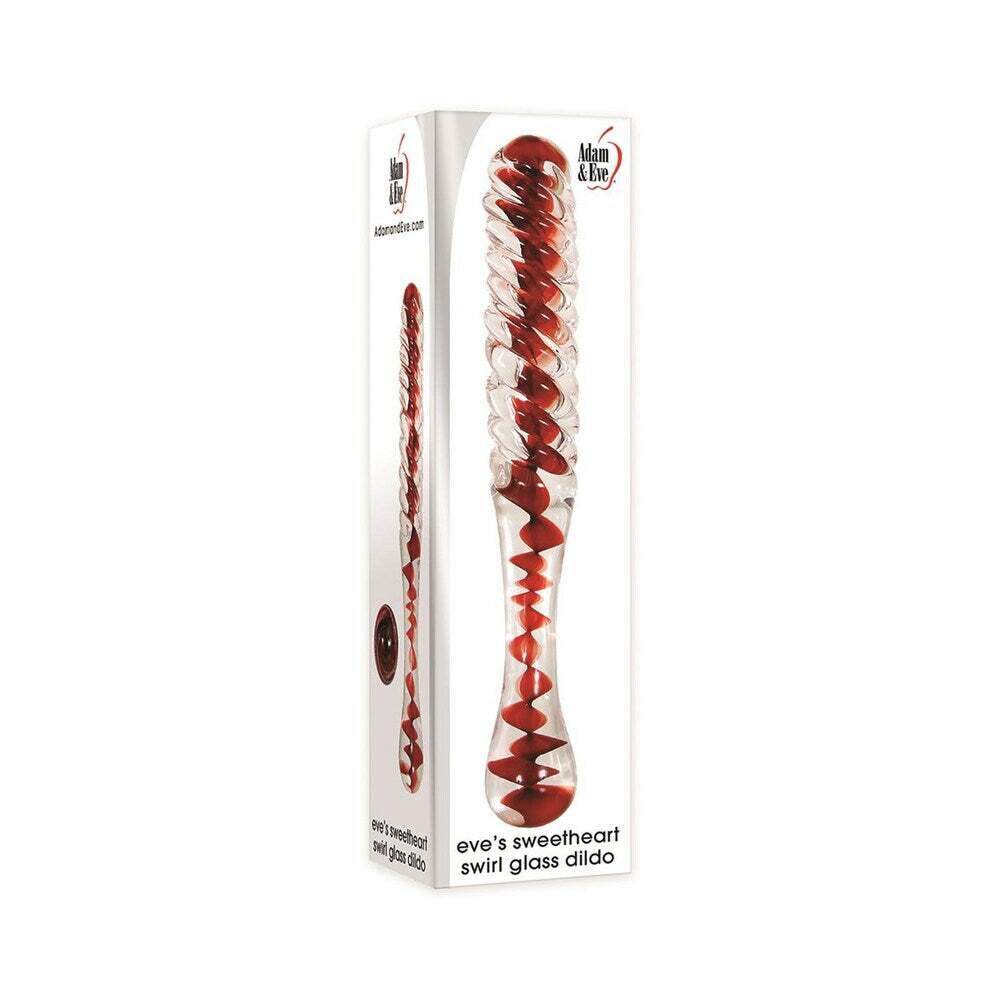 Dildo by Adam & Eve in Red shown for use by Her or Him