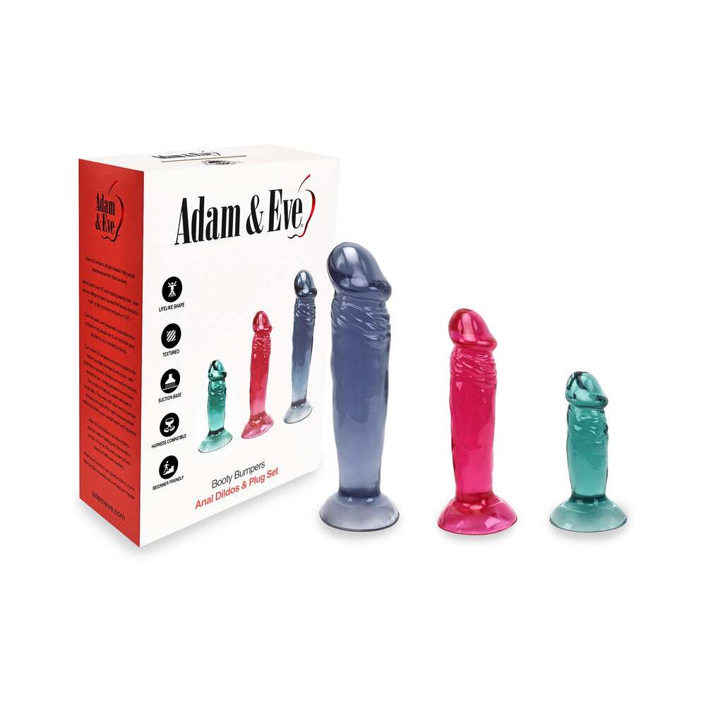 Dildo by Adam & Eve in Multi-Color shown for use by Her or Him