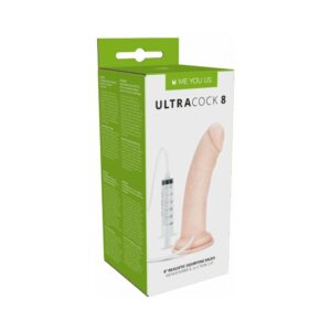 8 inch Dildo Me You Us Vanilla Ivory Beige Ultra Cock Realistic Squirting Vanilla