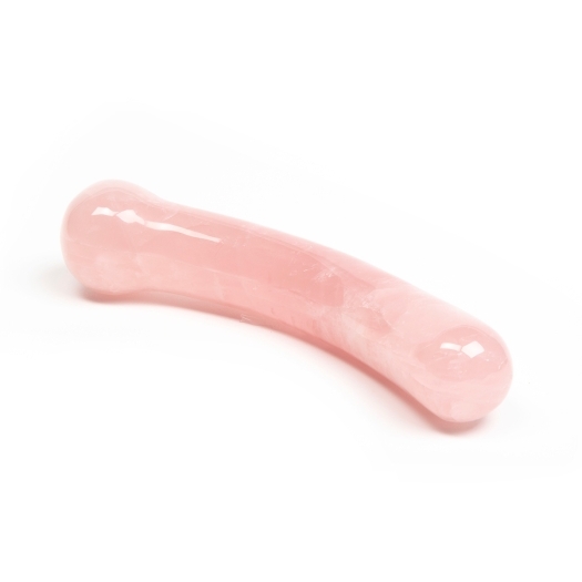Buy Chakrubs Heart Curve Rose Quartz Wand kegel exercise device for pelvic floor muscle strengthening.