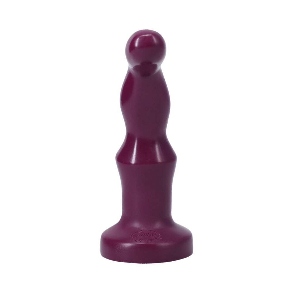 Dildo from Tantus in Wine Red Burgundy designed for anal sex with Her or Him