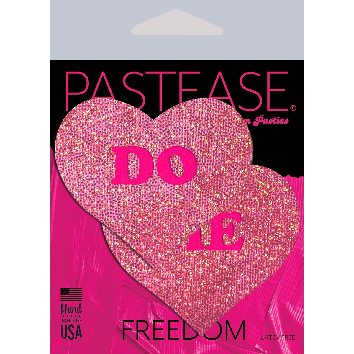 Wearing Do Me Hearts Pink Glitter nipples covers by Pastease can be fun and sexy!