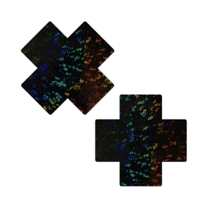 Feel sexy wearing sexy nipple covers  Plus X Black Disco Ball Breast Cover! Wearing Plus X Black Disco Ball Breast Cover nipples covers by Pastease can be fun and sexy!