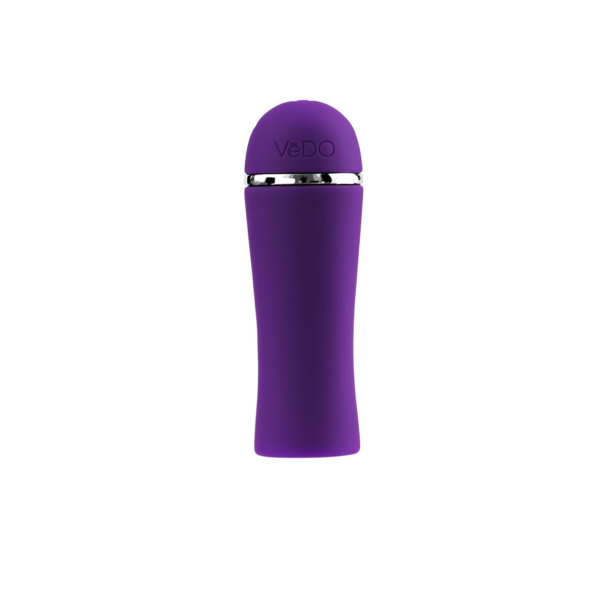 Purple VeDO vibrator Liki Deep shown in hand for scale
