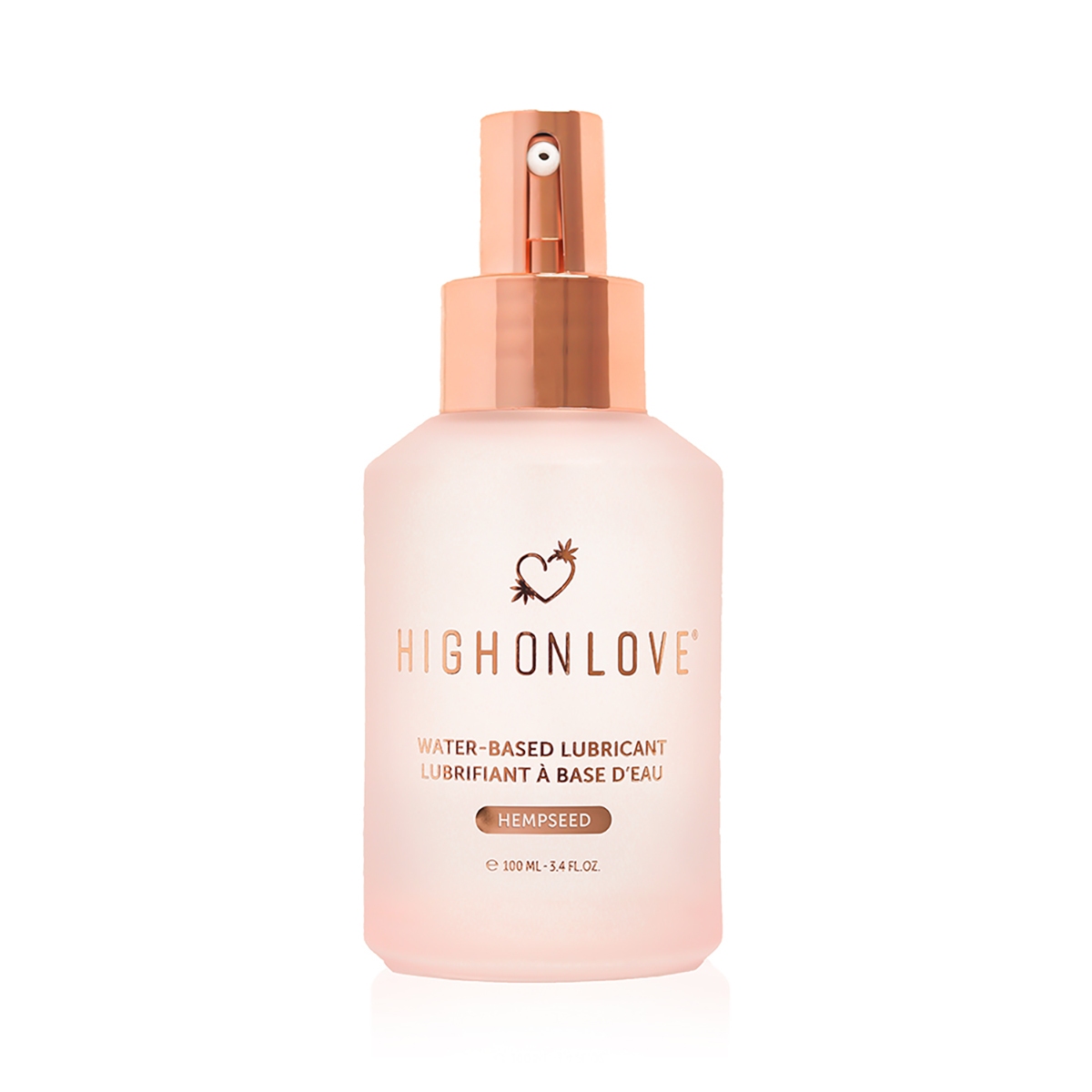 Close-up of  Water Based Lube by HighOnLove with gentle, toy-safe texture