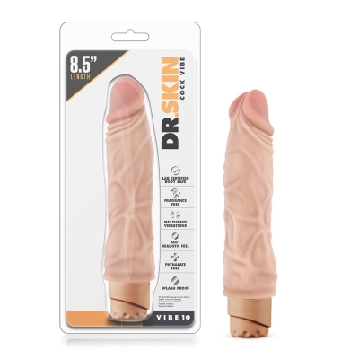 8.5 inch Dildo by Blush in Vanilla Ivory Beige shown for use by Her or Him