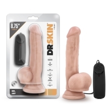 8.75 inch Dildo by Blush in Vanilla Ivory Beige shown for use by Her or Him