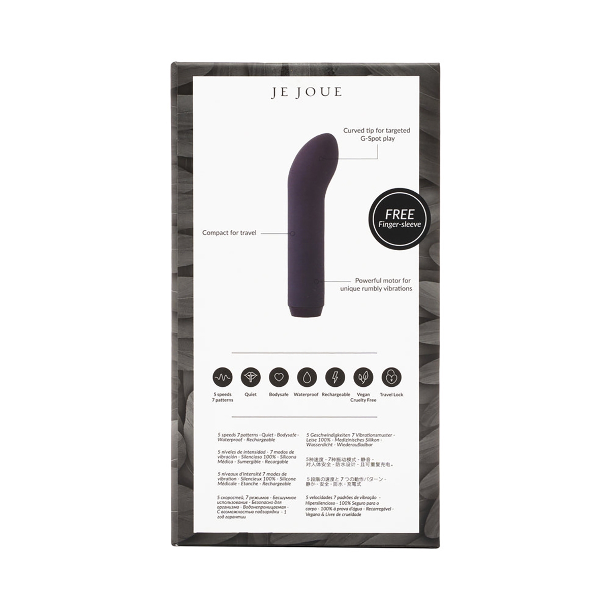 Close-up of the Purple Je Joue vibrator for texture detail