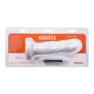 6.25 inch Dildo Tantus White Goddess Vibrating Pearl
