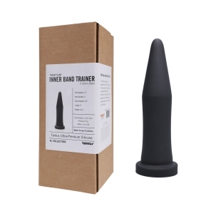 Dildo by Tantus in Black shown for use by Her or Him
