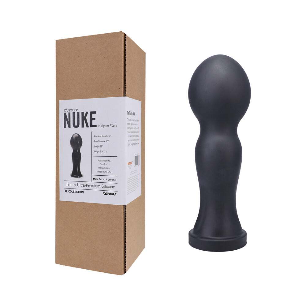 Dildo by Tantus in Black shown for use by Her or Him