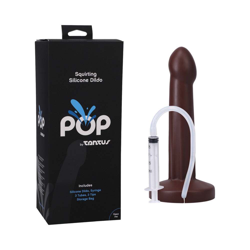 Dildo by Tantus in Brown Chocolate Cocoa shown for use by Her or Him