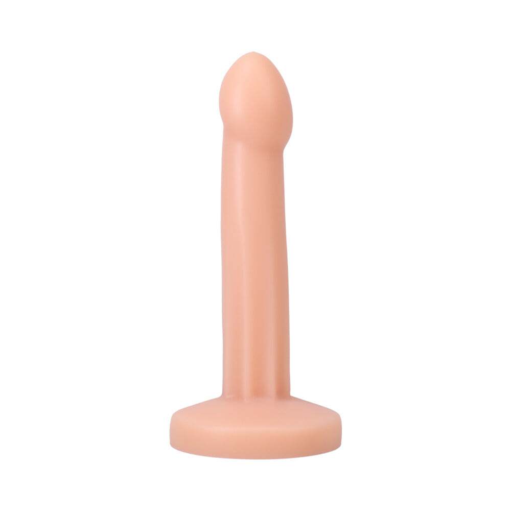 Dildo by Tantus in Vanilla Ivory Beige shown for pegging Her or Him