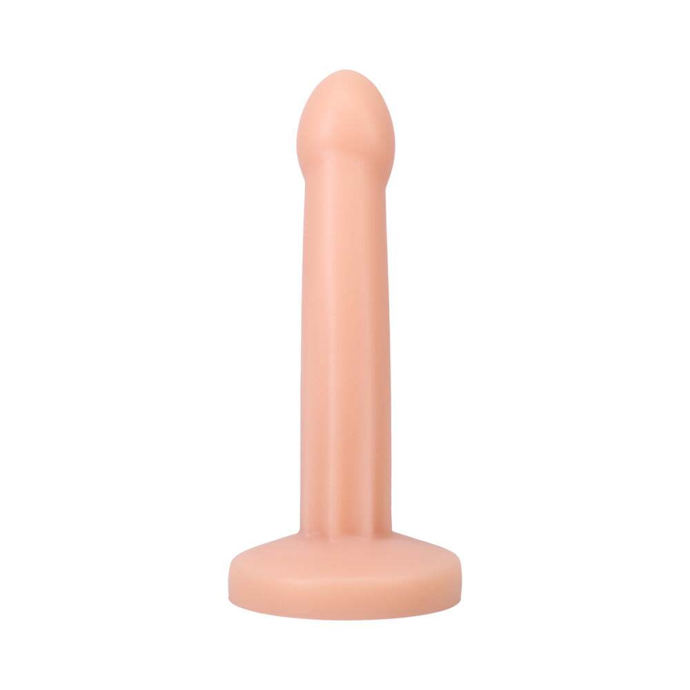 Dildo by Tantus in Vanilla Ivory Beige displayed for pegging Him or Her