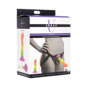 Dildo XR Brands  Strap U Proud Silicone with Harness