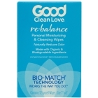Good Clean Love Rebalance Cleansing Wipes 12 Ct. intimate cleansers and personal cleansing care by Good Clean Love.