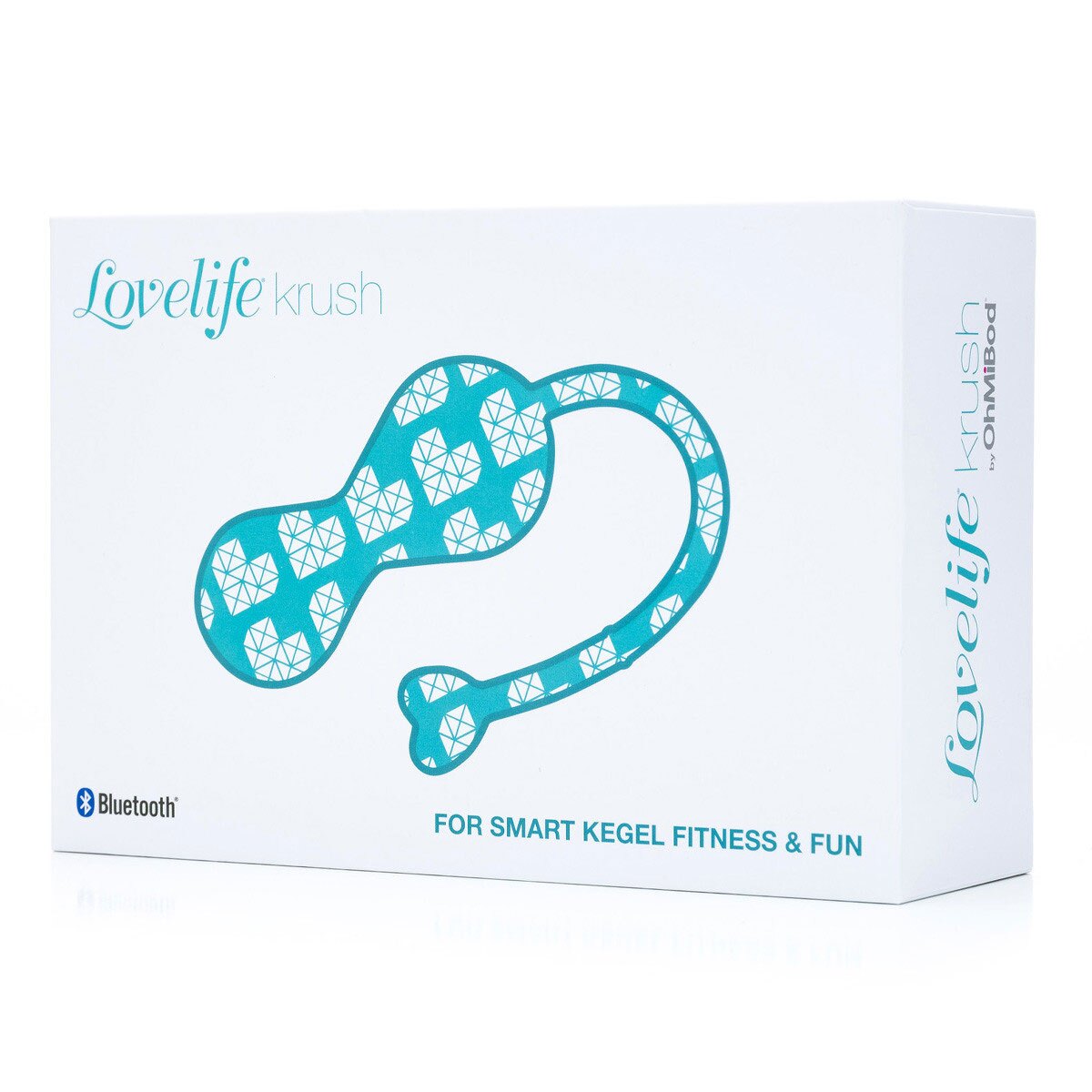 Product image of the Turquoise OhMiBod vibrator on clean background