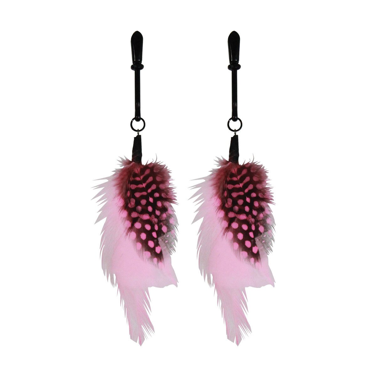 Sex Kitten Feather Clamps sexy jewelry made by Sex Kitten for her.