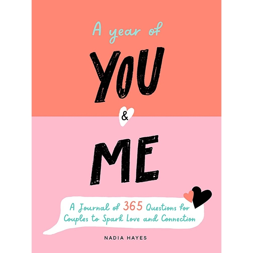 Buy a journal of 365 questions for couples to spark love and connection a year of you & me book for her.