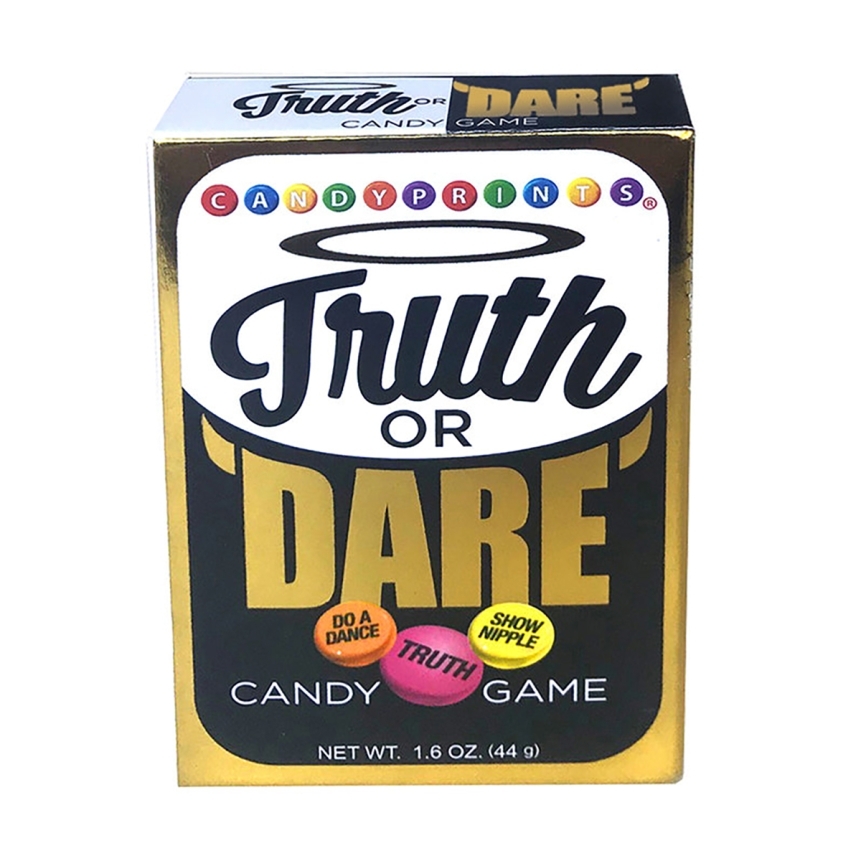Buy  truth or dare candy, single box book for her.