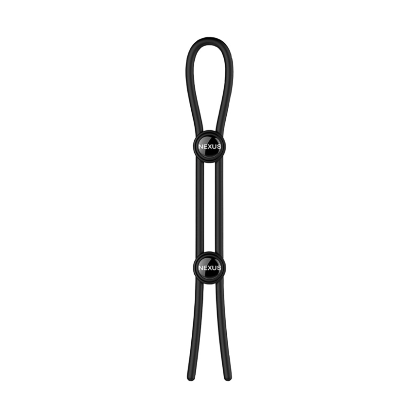 Buy  nexus forge adjustable silicone cock and ball lasso ring black book for her.