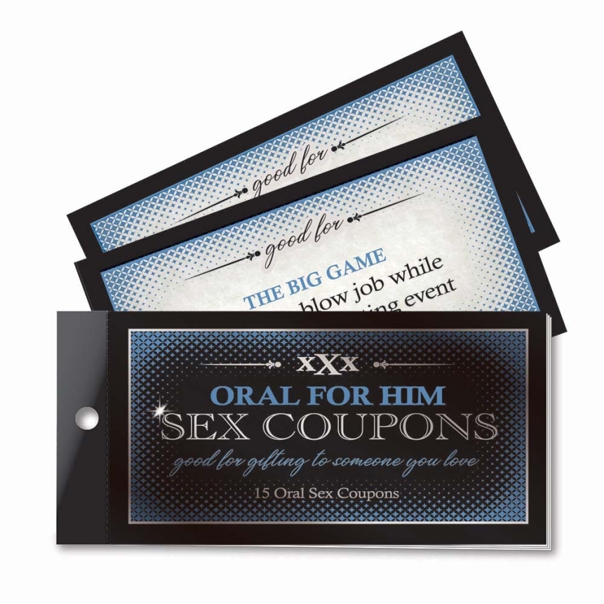 Buy  oral adventures for him sex coupons book for her.