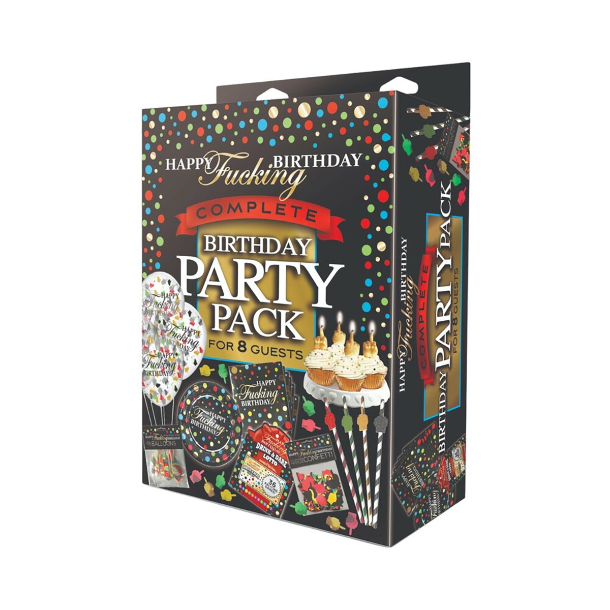 Buy  Happy Fucking Birthday Party Pack book for her.