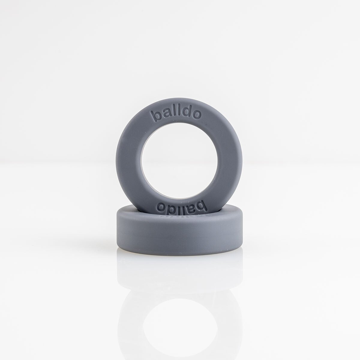 Balldo Spacer Ring Steel Grey Waterproof dildo stabilizers are made by Balldo and are found on sale at herVibrators.com often.