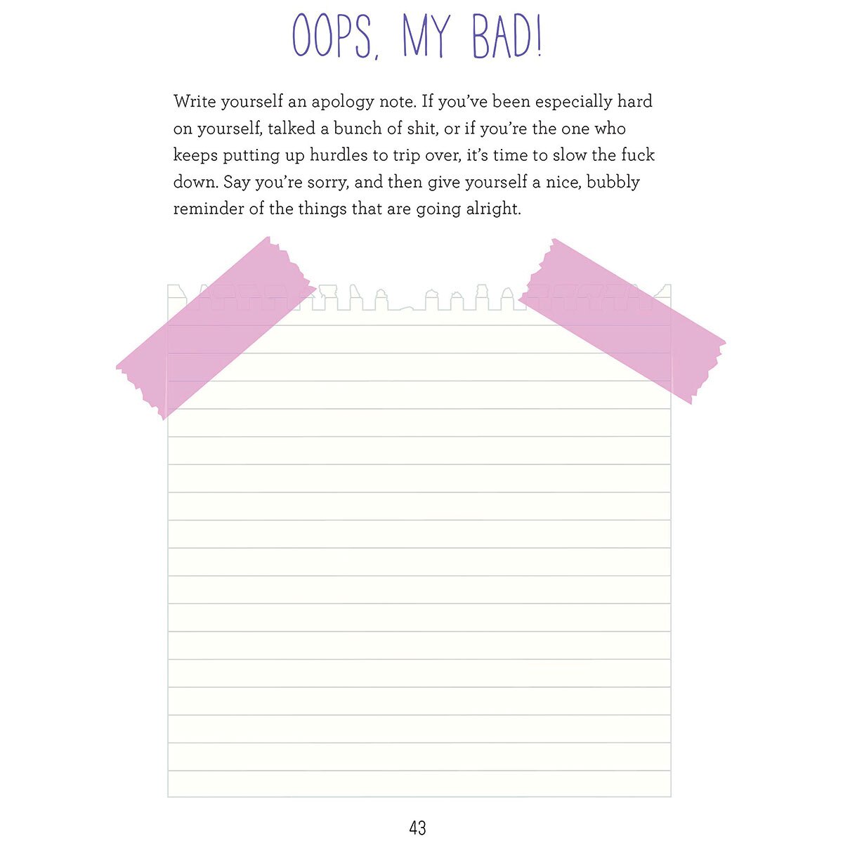 Buy  Find Your F*cking Happy book for her.