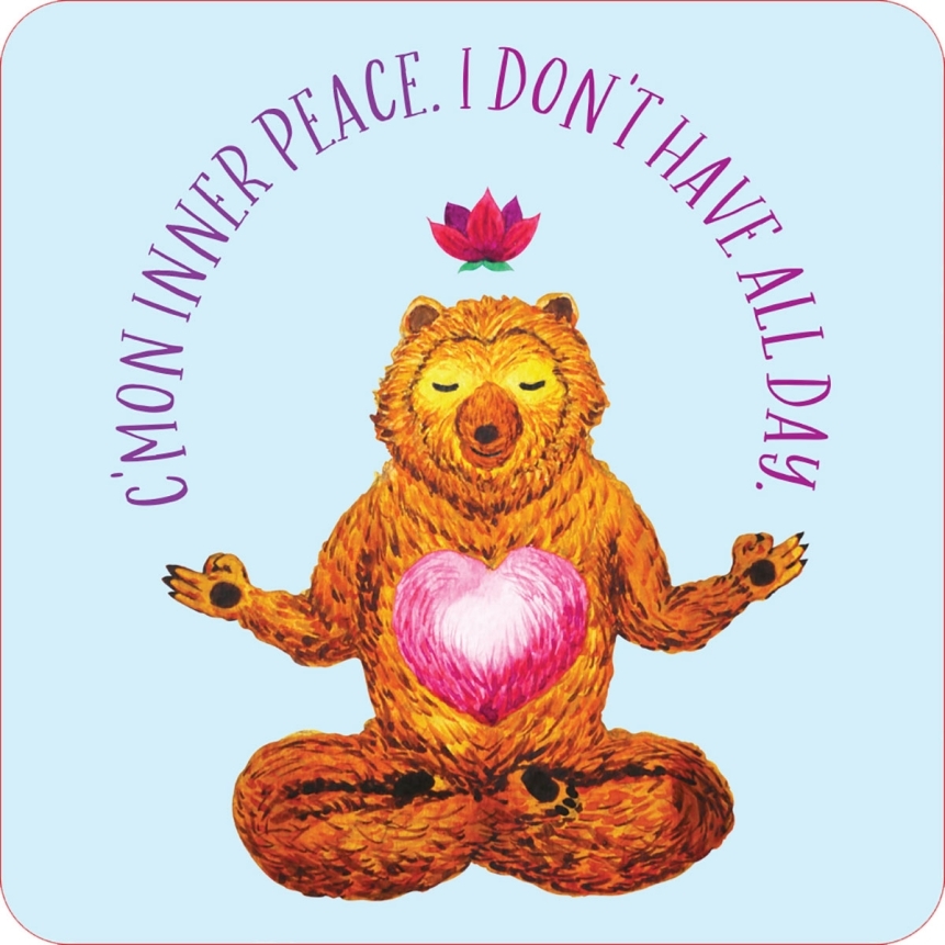 Buy  inner f*cking peace cards (set of 60) book for her.