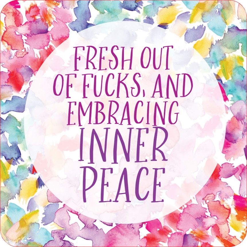 Buy  inner f*cking peace cards (set of 60) book for her.
