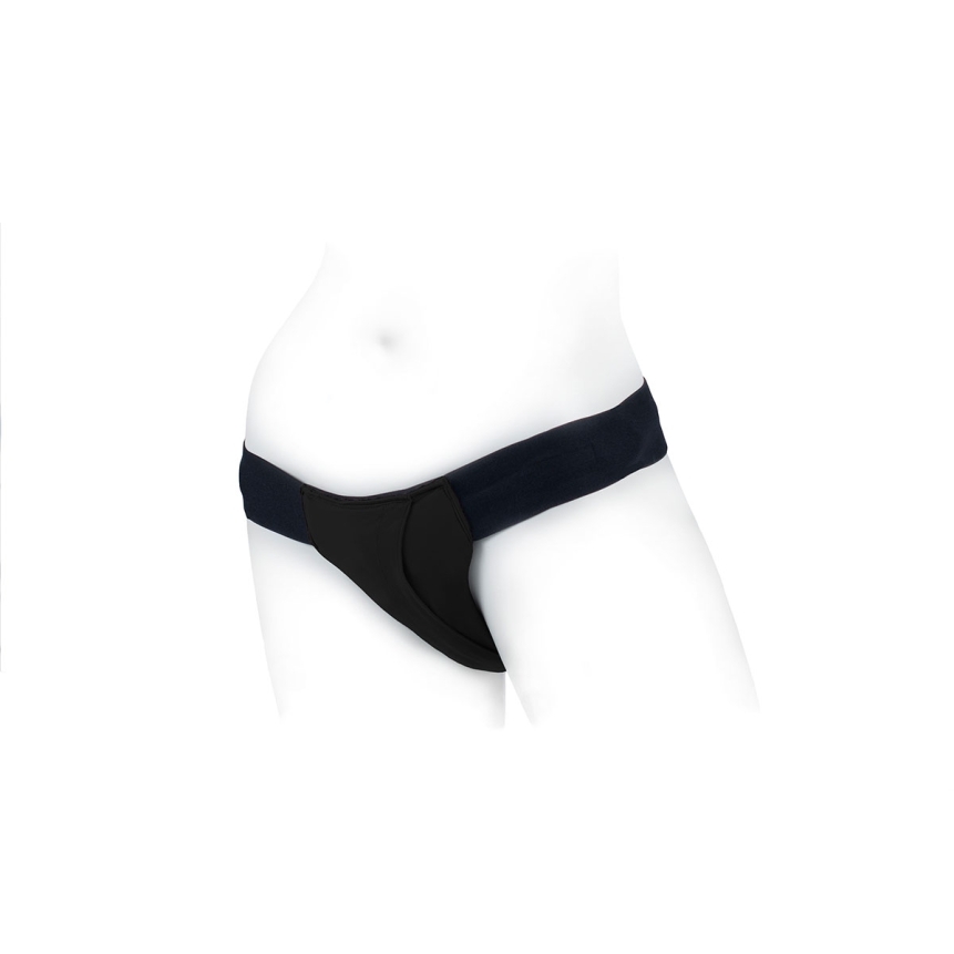 Theo harness dildo size b black is crafted for adults who value luxury design and a tailored, body-aware experience