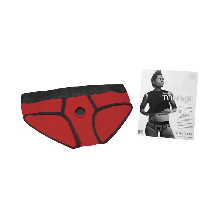 This version of the Medium Tomboi Harness Dildo Red Black Nylon demonstrates premium materials chosen for durability, comfort, and intimate versatility