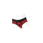Tomboi Harness Dildo Red Black Nylon Xxs is presented as a refined, high-stability harness dildo crafted for elevated adult intimacy