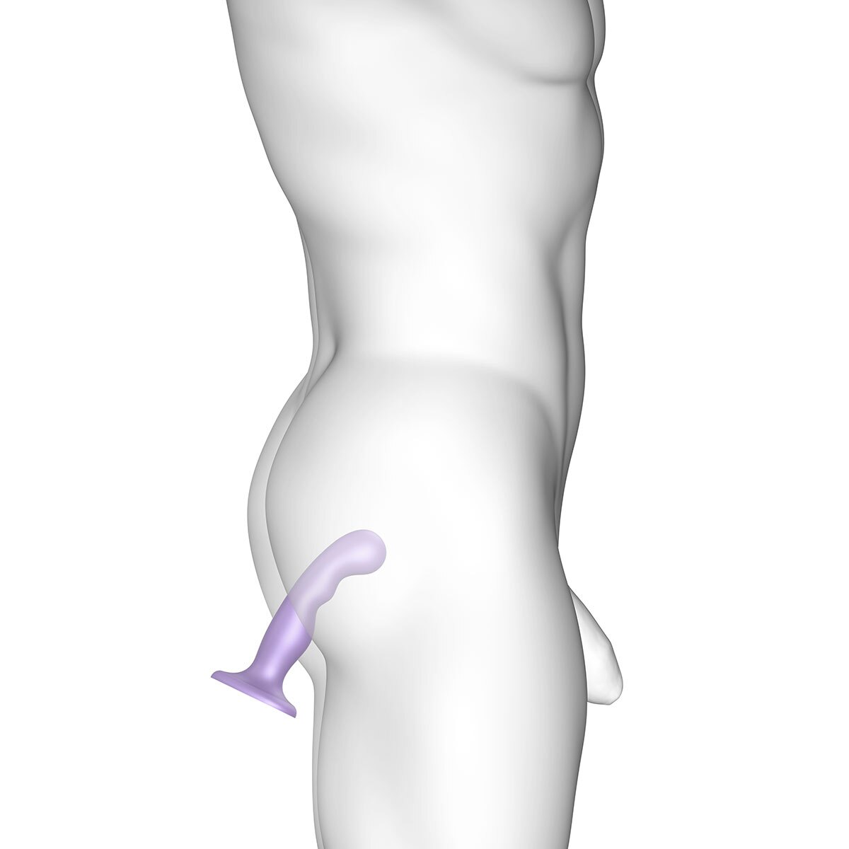 Strap On Me P amp G Plug Dil Metallic Lilac Medium dildo made by Strap-On-Me on sale at herVibrators.com