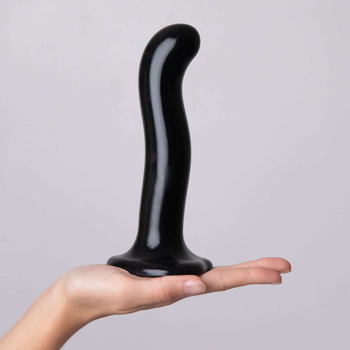 Strap On Me P amp G Spot Dil Medium Black dildo made by Strap-On-Me on sale at herVibrators.com