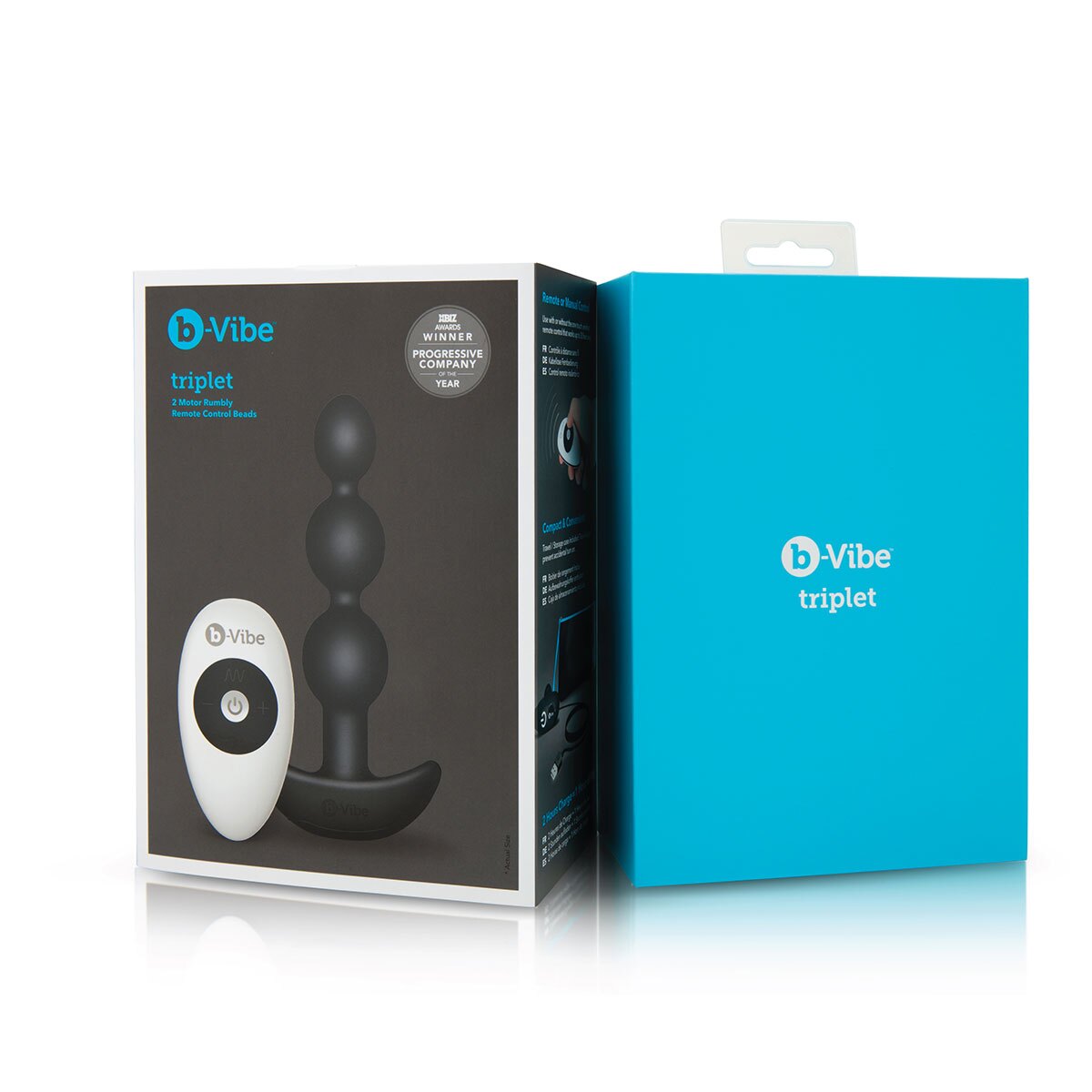Product image of the Black B-Vibe vibrator on clean background