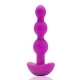 B-Vibe vibrator Triplet Beads Fuchsia shown in hand for scale