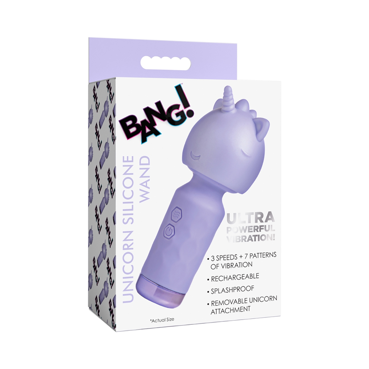The  XR Brands vibrator resting on soft fabric surface