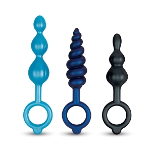 B-Vibe vibrator Butties Bundle shown in hand for scale
