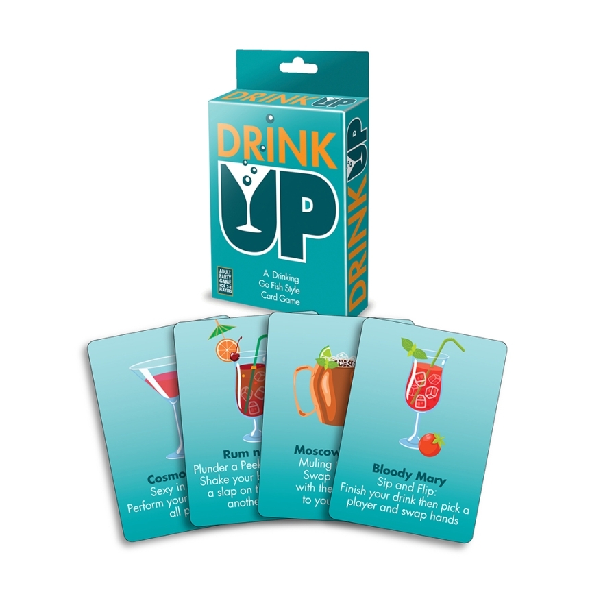 Buy  drink up card game book for her.