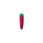 Emojibator vibrator Chili Pepper USB shown in hand for scale